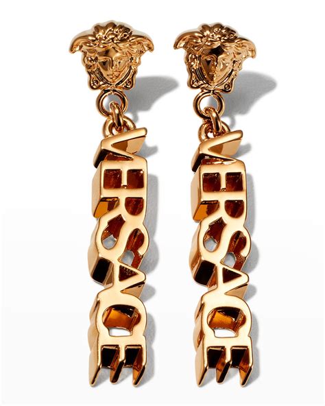 versace dangle earrings